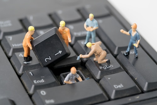 Put your data to work - robots on keyboard
