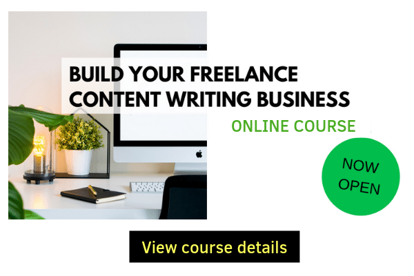 Freelance writing course banner